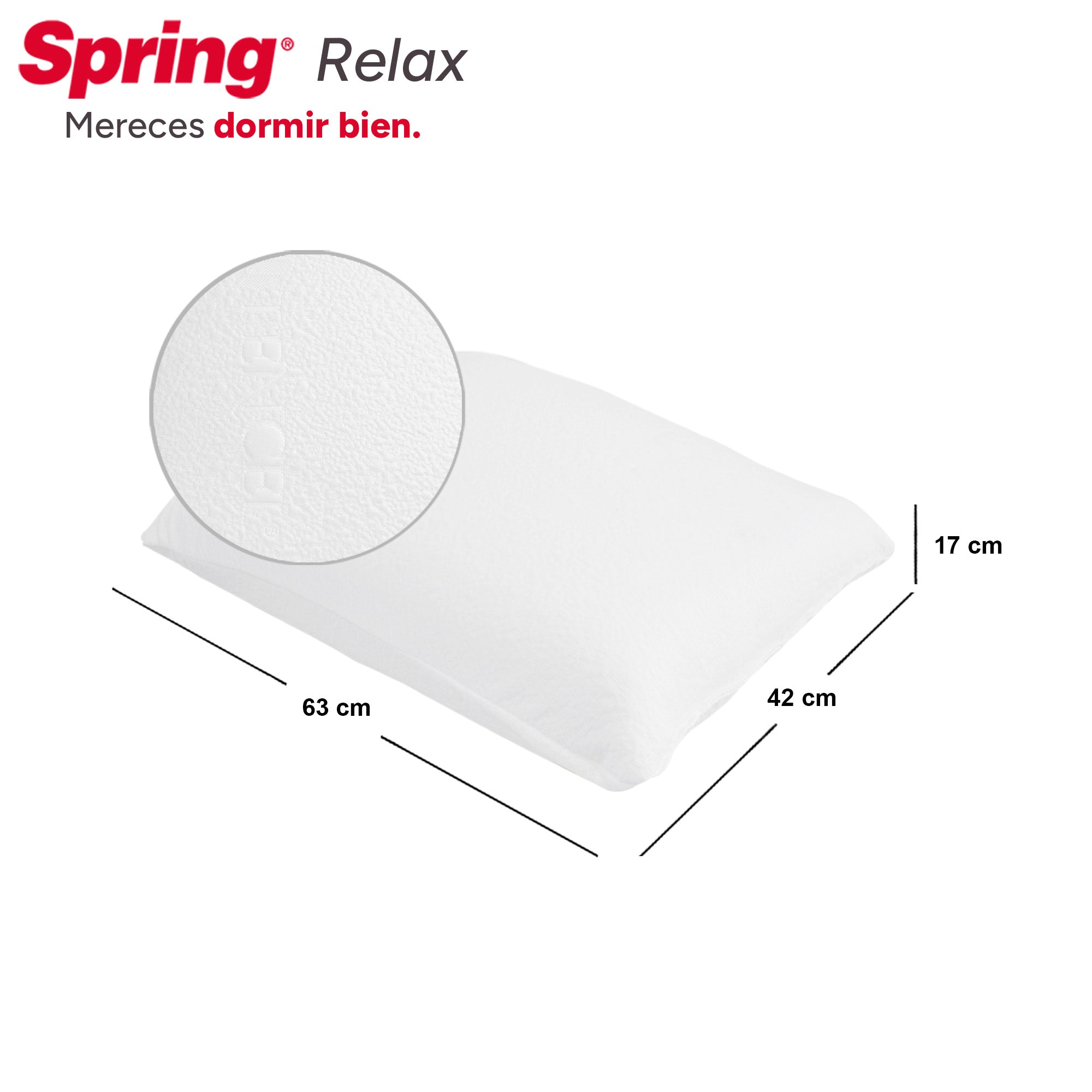 Combo Almohada Relax 63X42 Cm X 2 Unidades