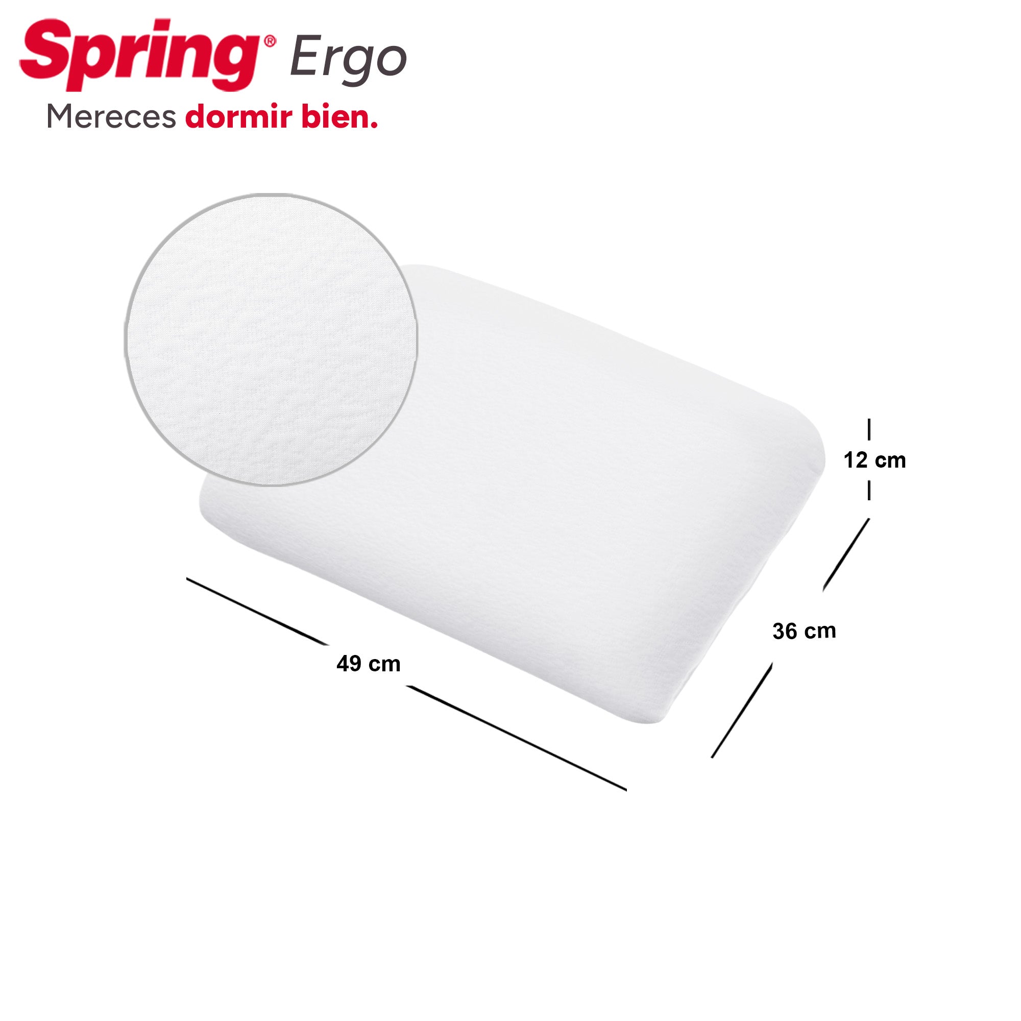 Combo Almohada Ergo 50X36 Cm X 2 Unidades