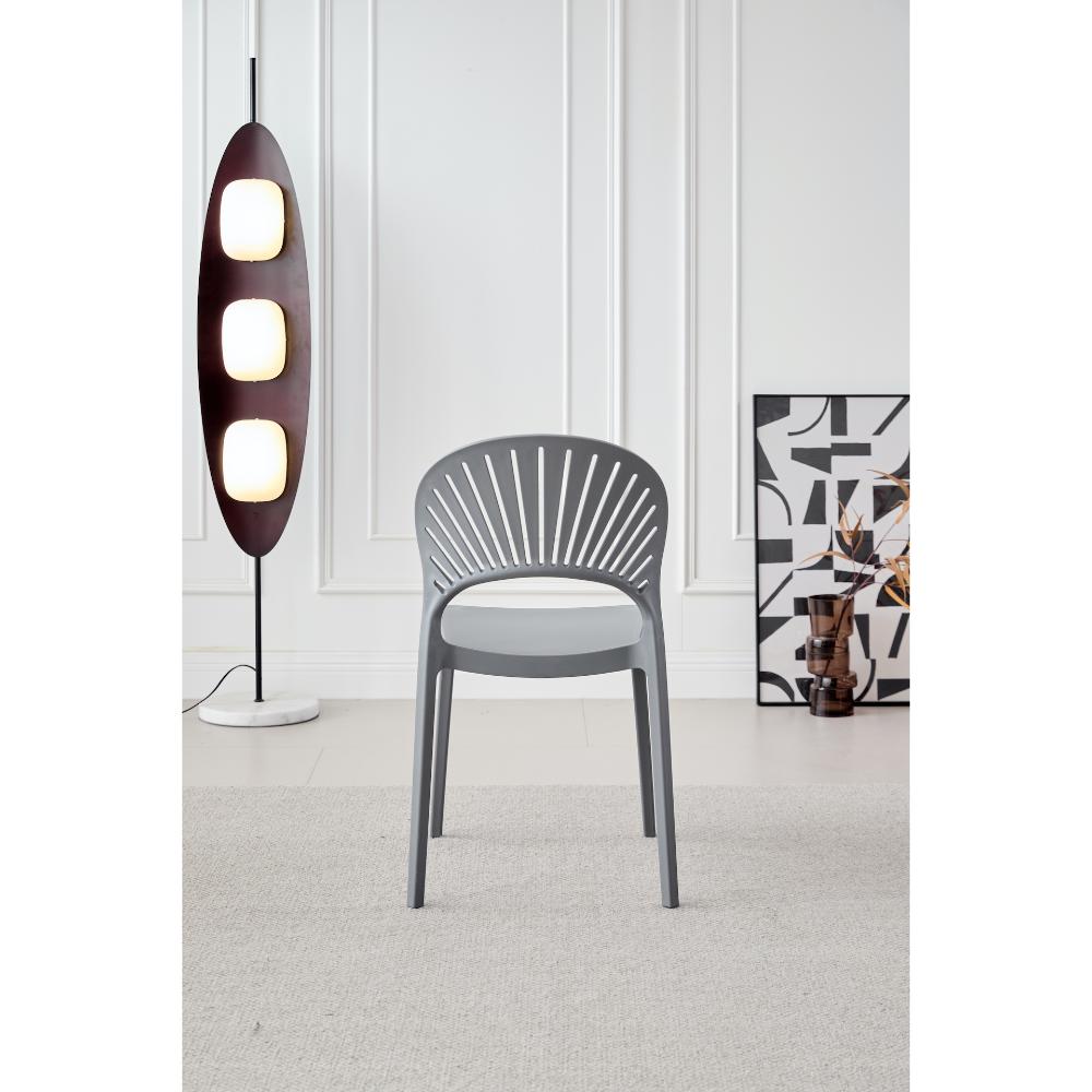 Silla Paraiso, Color Gris Oscuro, Con espaldar y diseño Moderno