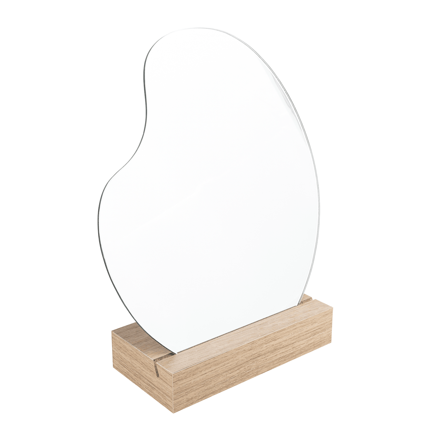Espejo Tocador Bean, Beige, Diseño Moderno
