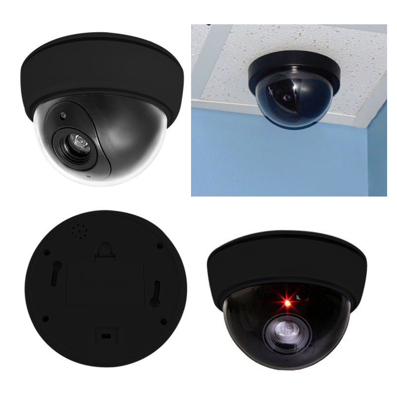 Cámara Seguridad Dummy (Falsa) Tipo Domo Simulación Cámara Real Luz LED REF:HJ-7