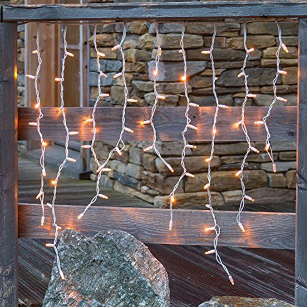 Cortina LED Intercalada 6 Metros 200 LED Navidad Cálida 200LEDCC4