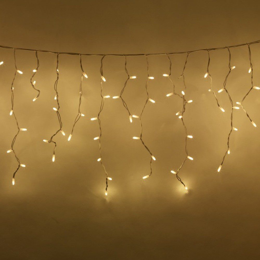 Cortina LED Intercalada 6 Metros 200 LED Navidad Cálida 200LEDCC4