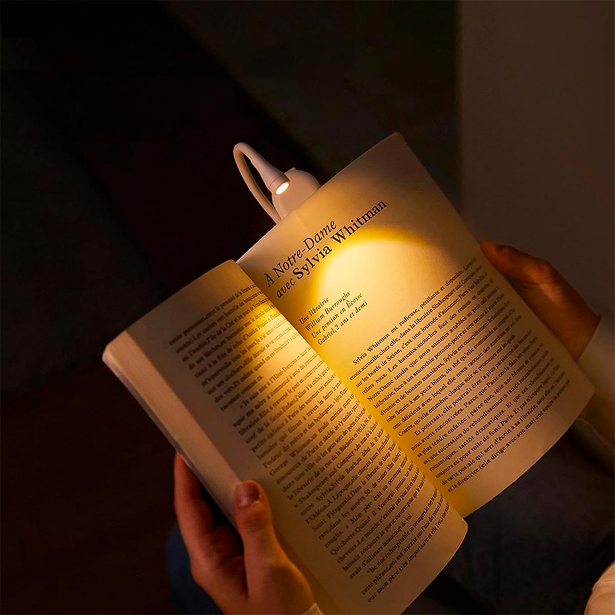Lámpara Clip de Lectura Recargable 3 Modos de Luz C15