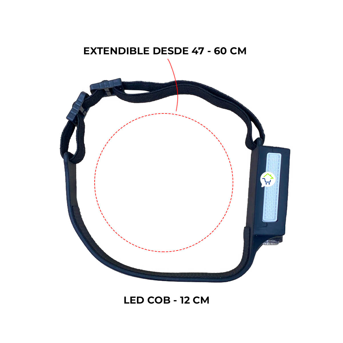 Linterna Minera Led Ajustable + Sensor de Proximidad Recargable Led de Cabeza HK-005