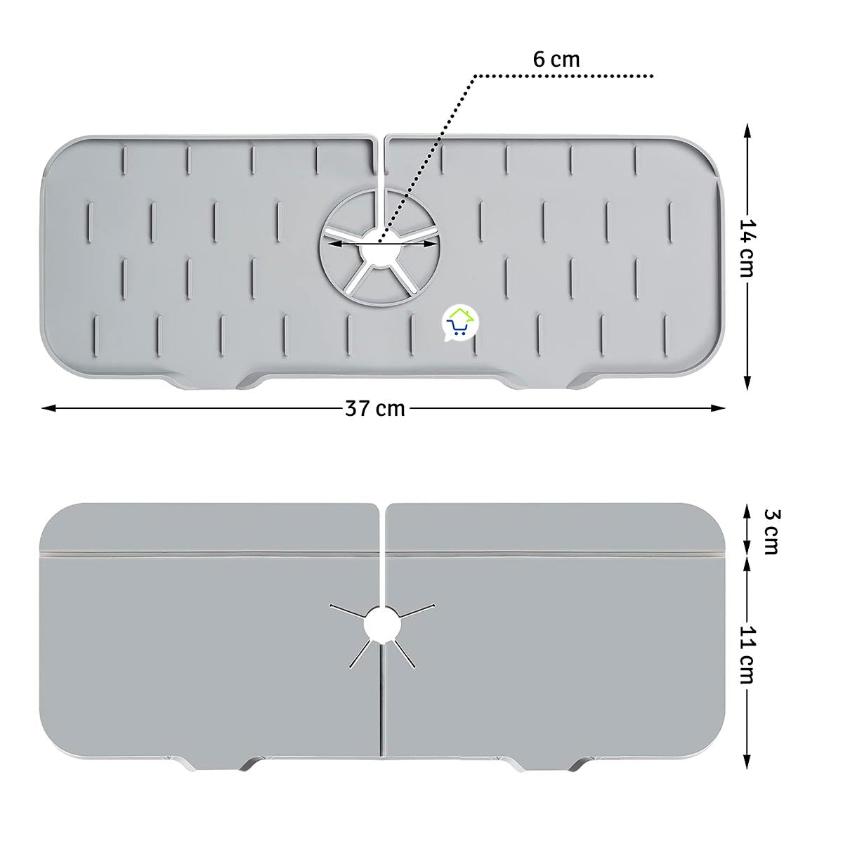 Combo Alfombrilla Silicona + Soporte Esponja TV2320