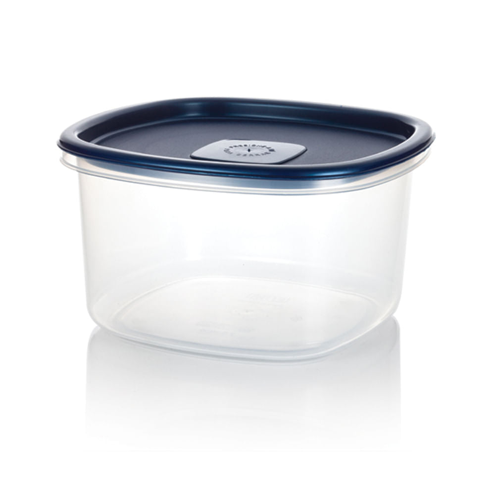 Recipiente Plastico Cuadrado 2.5L Azul noche