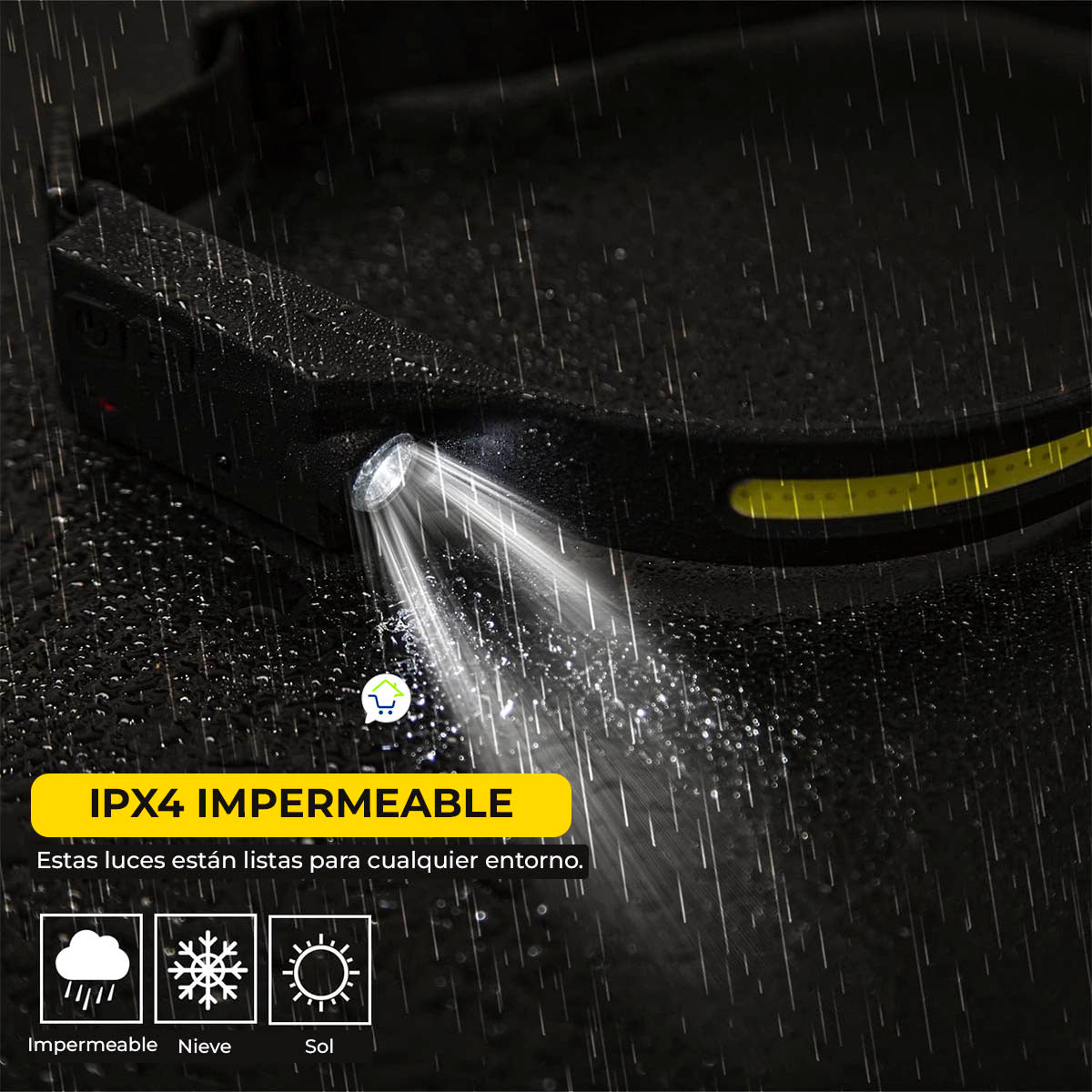Linterna Minera Led Ajustable + Sensor de Proximidad Recargable Led de Cabeza HK-005