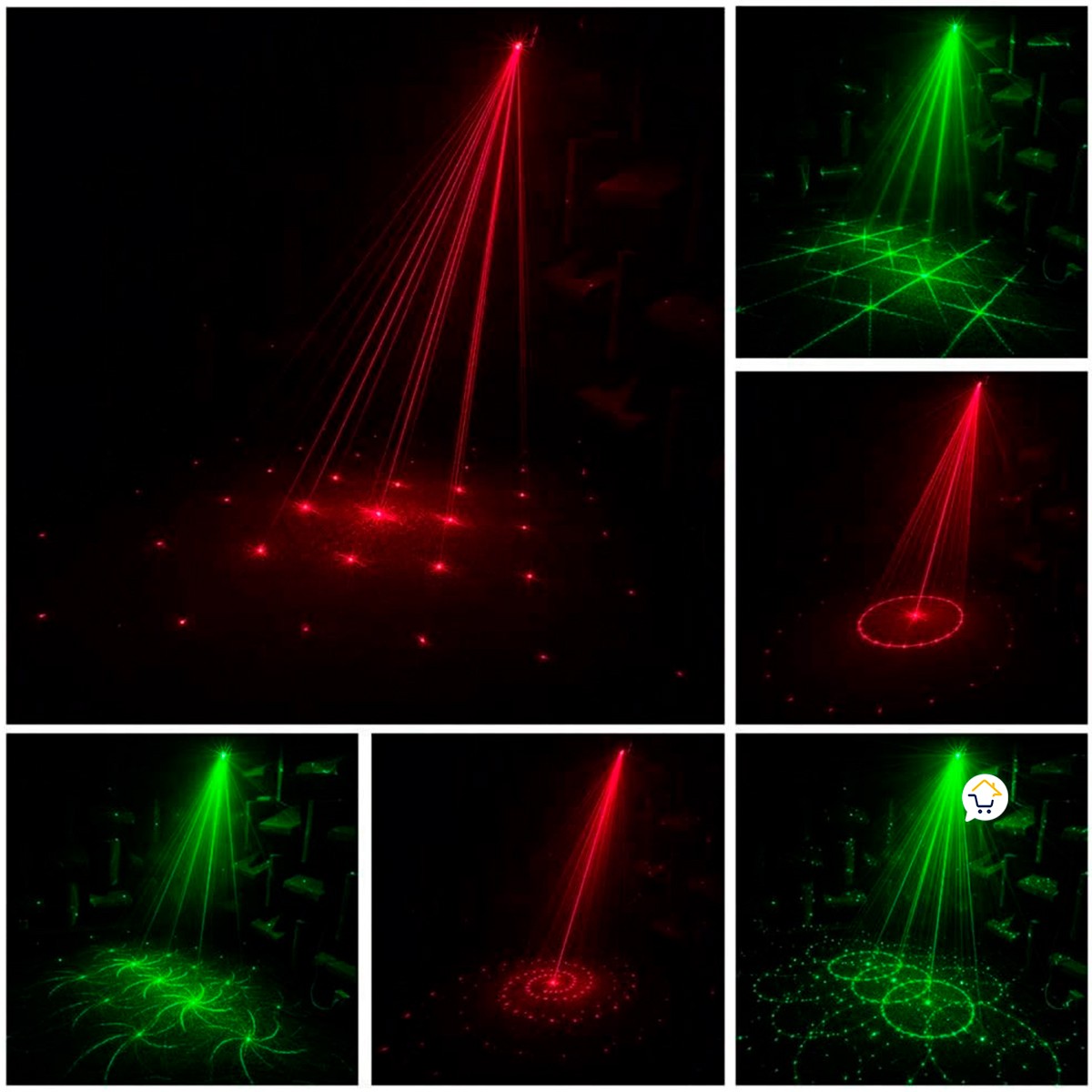 Luz Láser LED Audioritmica Multi Punto Navidad Discotecas 1677
