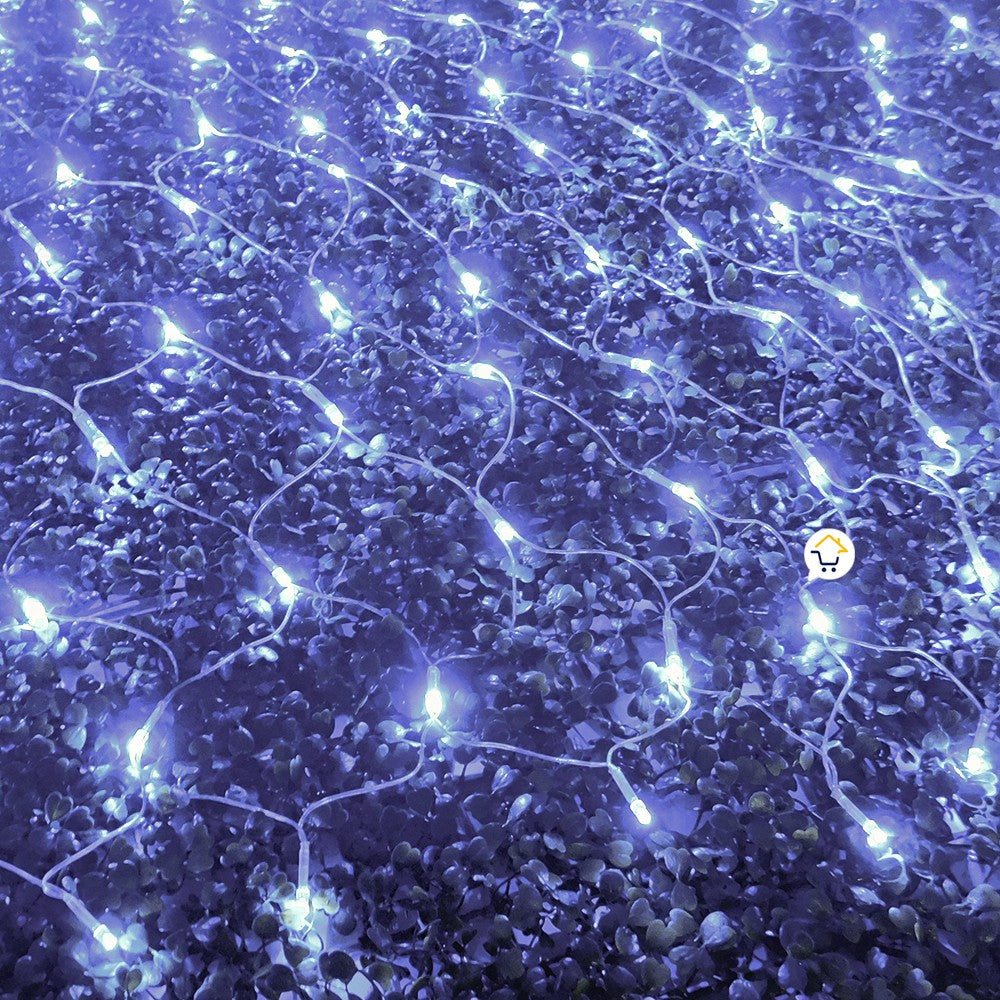 Luces Malla LED 480 Luces 4x1 M Luz Navidad Blanca Cable Transparente LEDN480LB