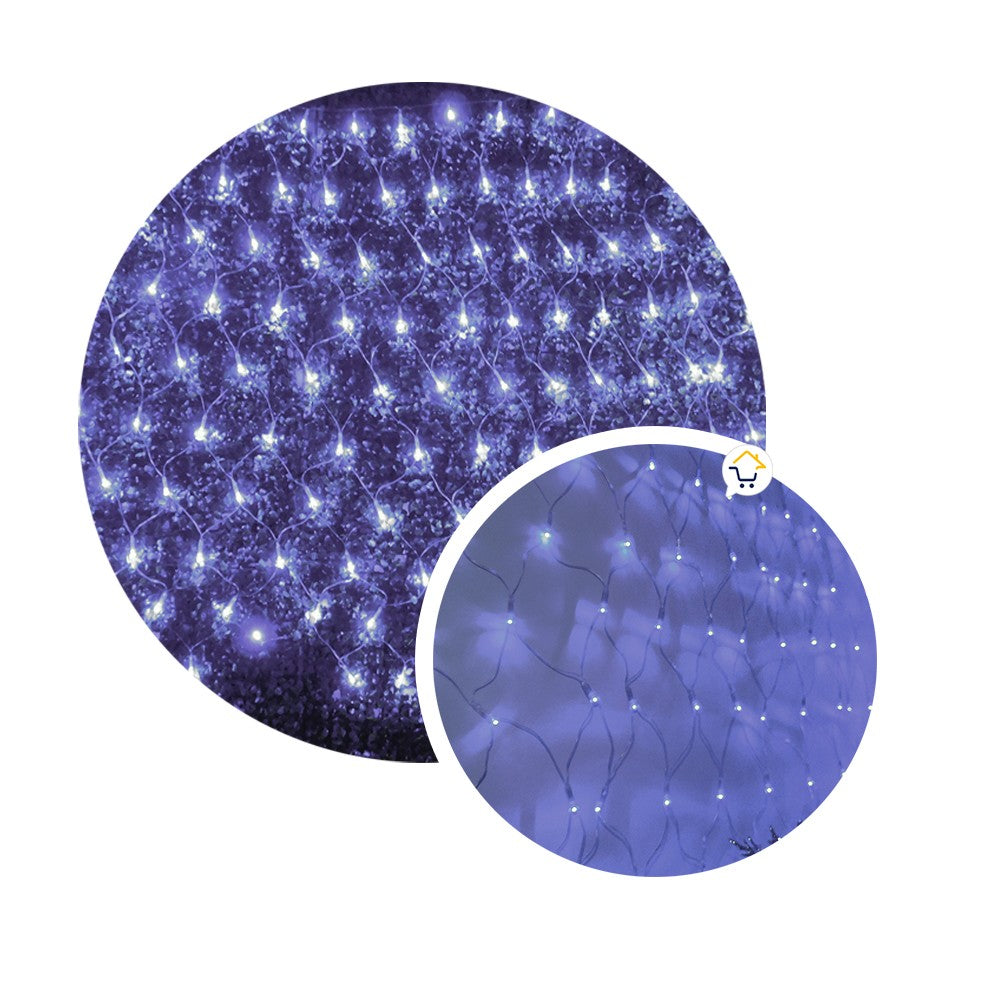 Luces Malla LED 480 Luces 4x1 M Luz Navidad Blanca Cable Transparente LEDN480LB
