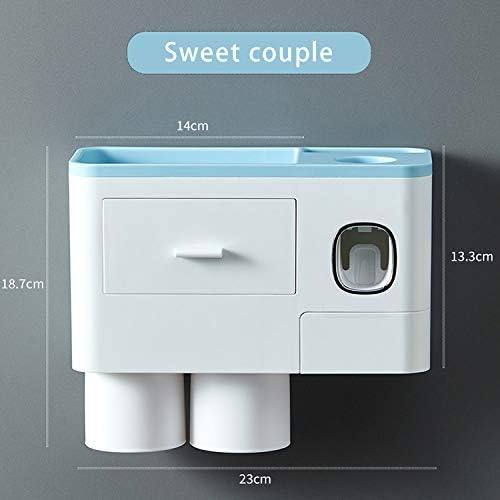 Juego de soportes para cepillos de dientes, dispensador automático de pasta de