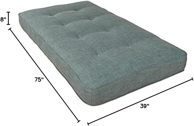 Litera bohemia de 8 pulgadas, cama de día, cama nido, colchón de primavera de