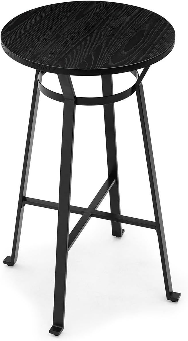 41,25 "H negro de acero redondo de la barra de la tabla con los muebles de