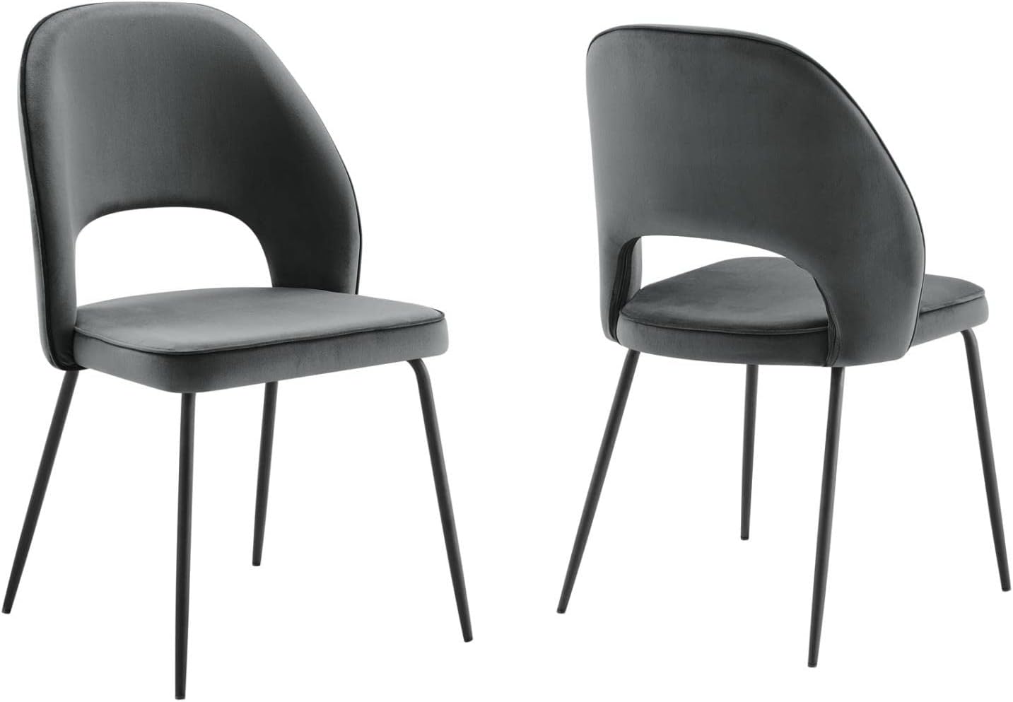 Modway Silla de comedor Nico Performance, color negro y gris