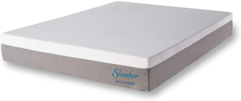 Slumber Solutions Colchón de espuma viscoelástica de gel de 10 pulgadas Firm