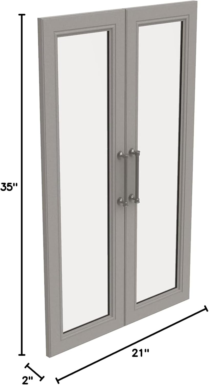 ClosetMaid Juego de pares de almacenamiento modular, 2 puertas de panel de