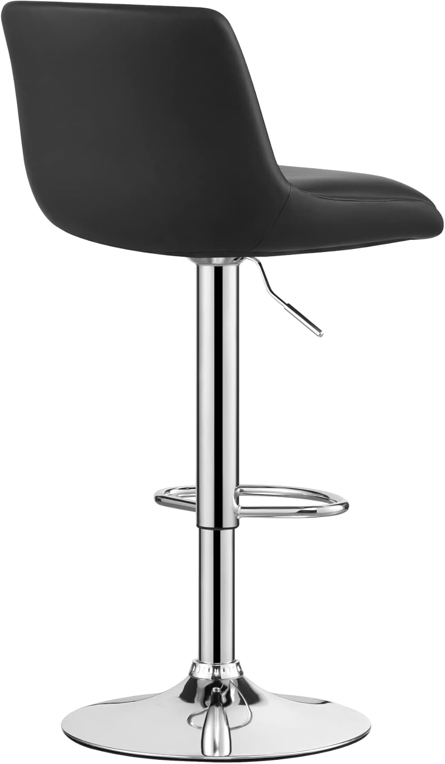 Taburetes de bar, moderno taburete giratorio tapizado con respaldo para barra y