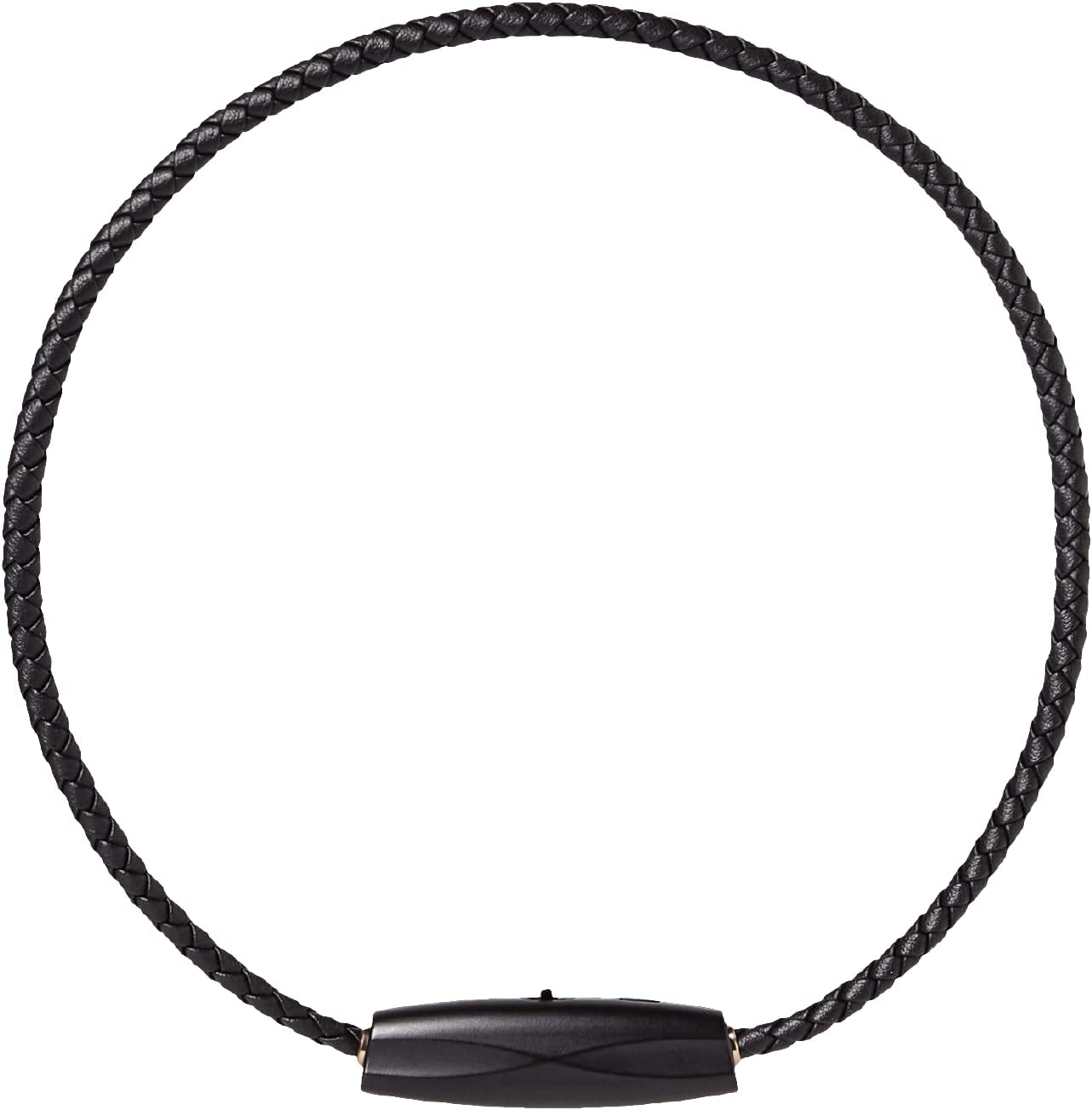 Purificador de aire iónico portátil (17.7 pulgadas, negro) Collar de titanio y