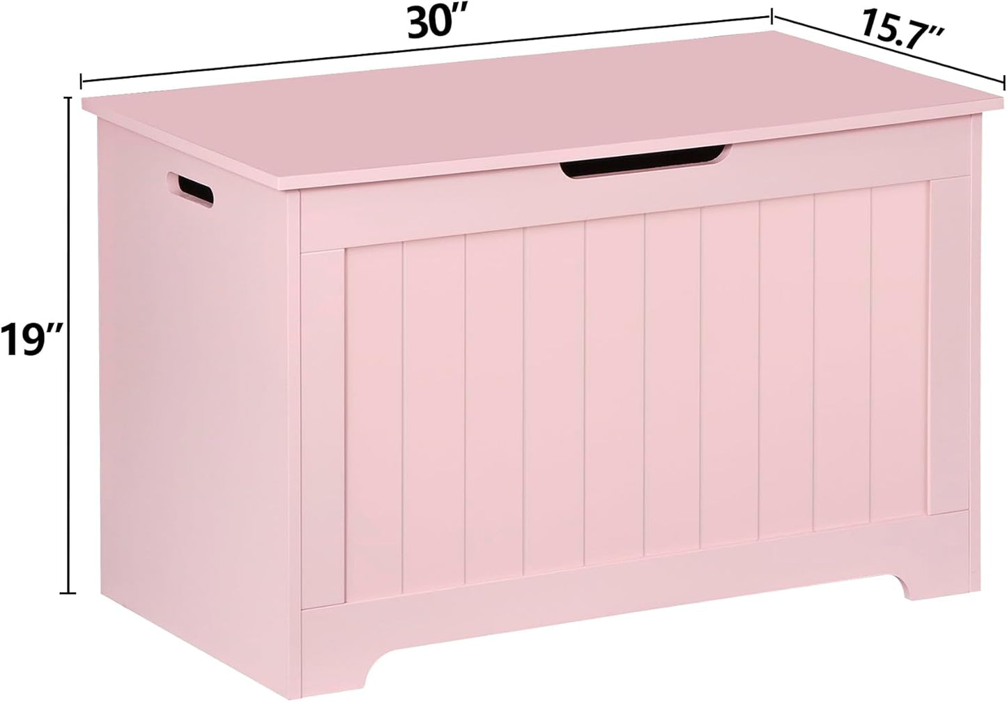 Caja de juguetes de 30 pulgadas, baúl de almacenamiento para niños y niñas,