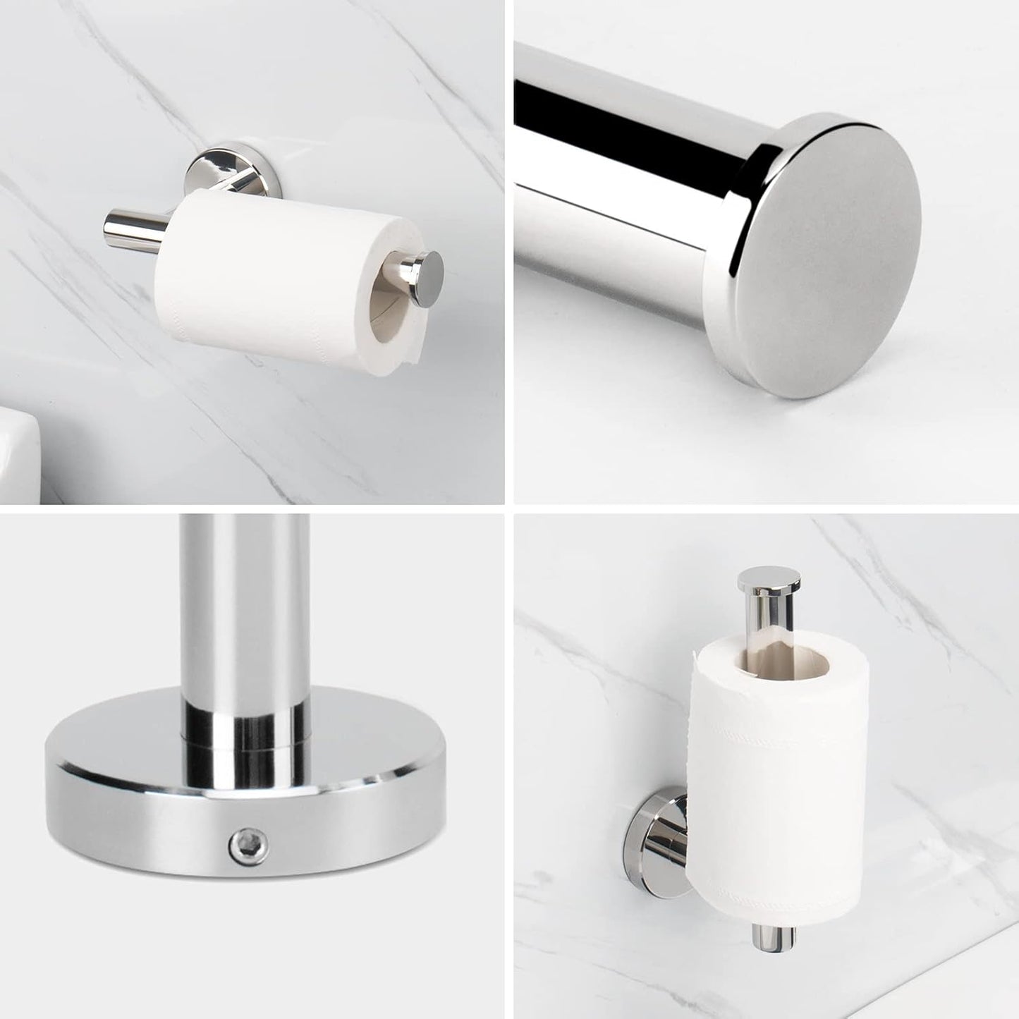 Juego de 5 piezas de accesorios de baño SUS 304 de acero inoxidable grueso,
