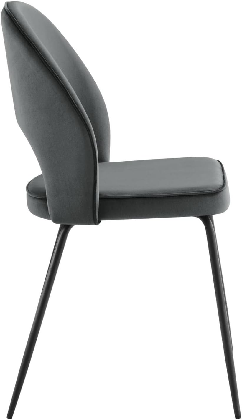 Modway Silla de comedor Nico Performance, color negro y gris