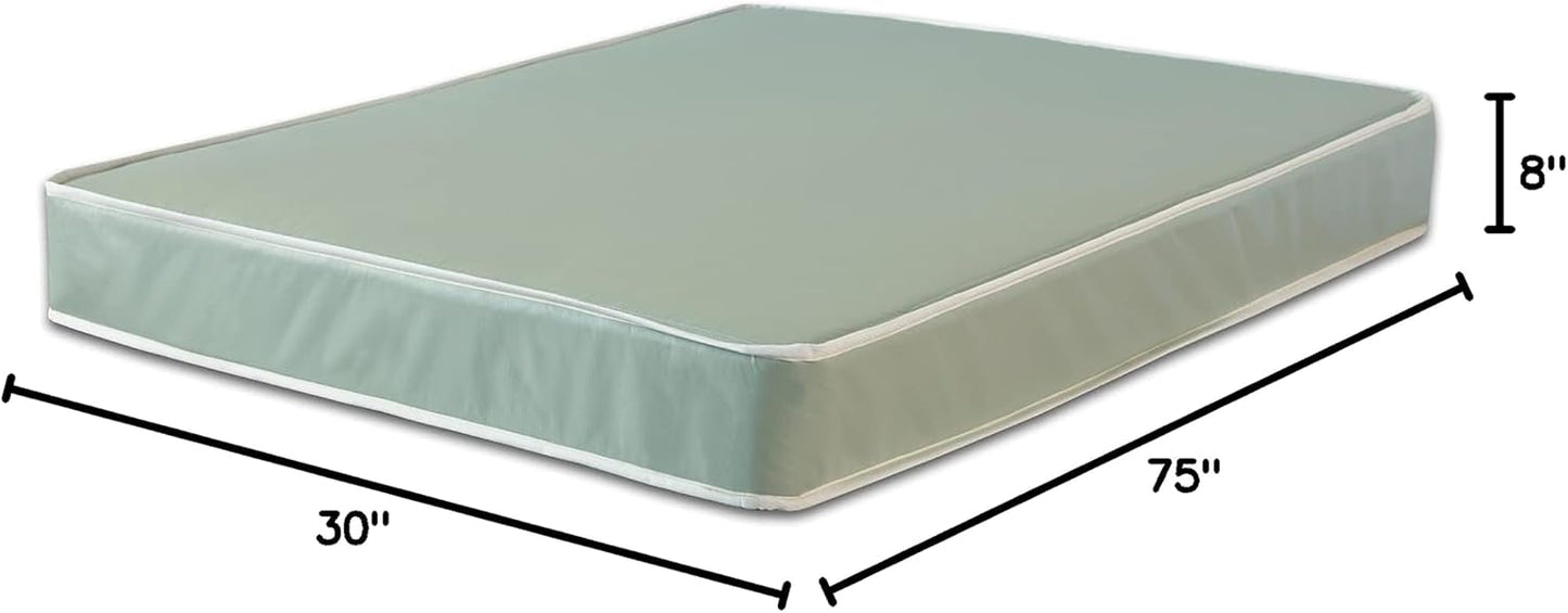 Colchón híbrido de 75 x 30 pulgadas para aliviar la presión y enfriar, colchón