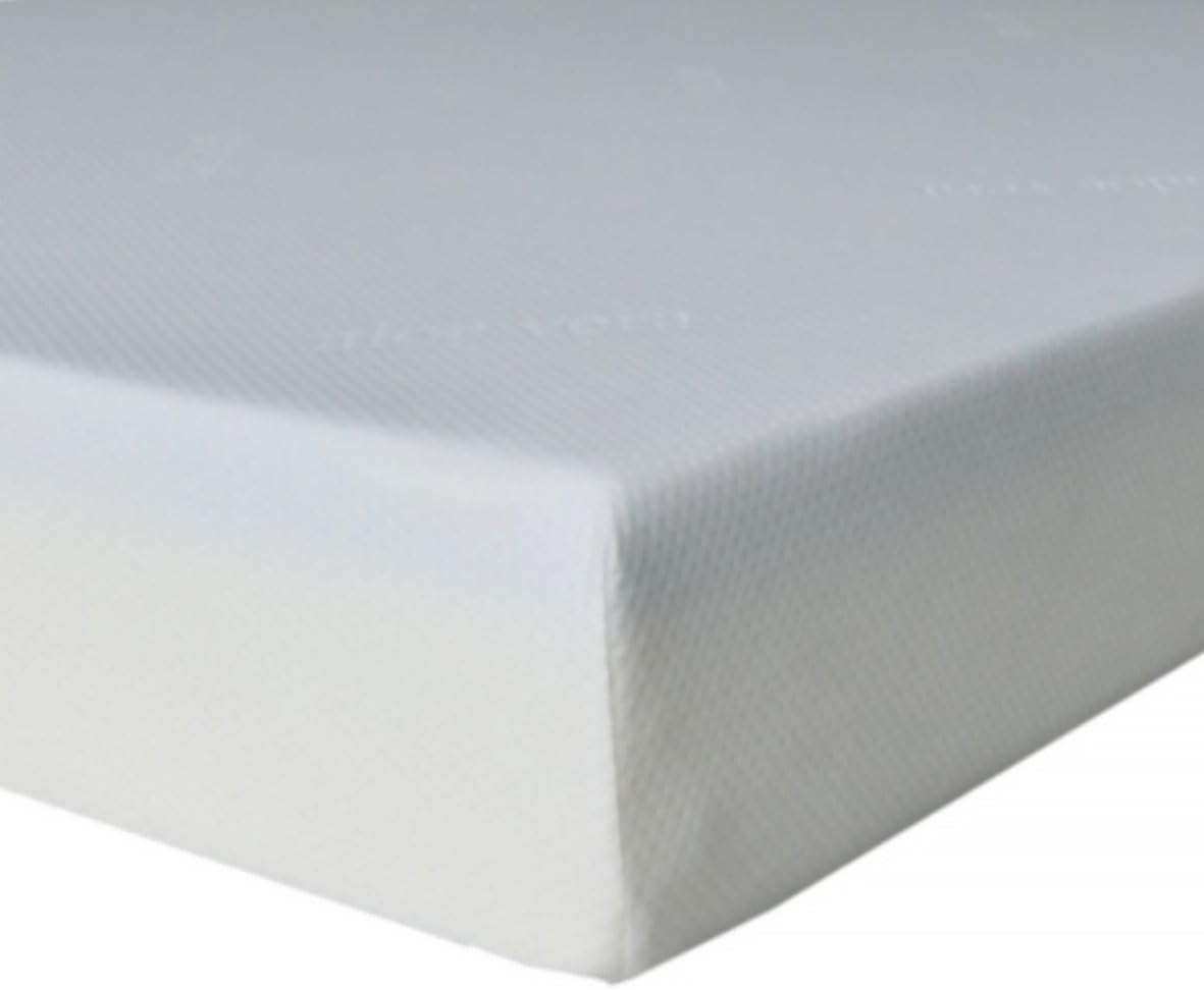 Divine Colchón de espuma viscoelástica de 8 pulgadas, cama individual XL en una