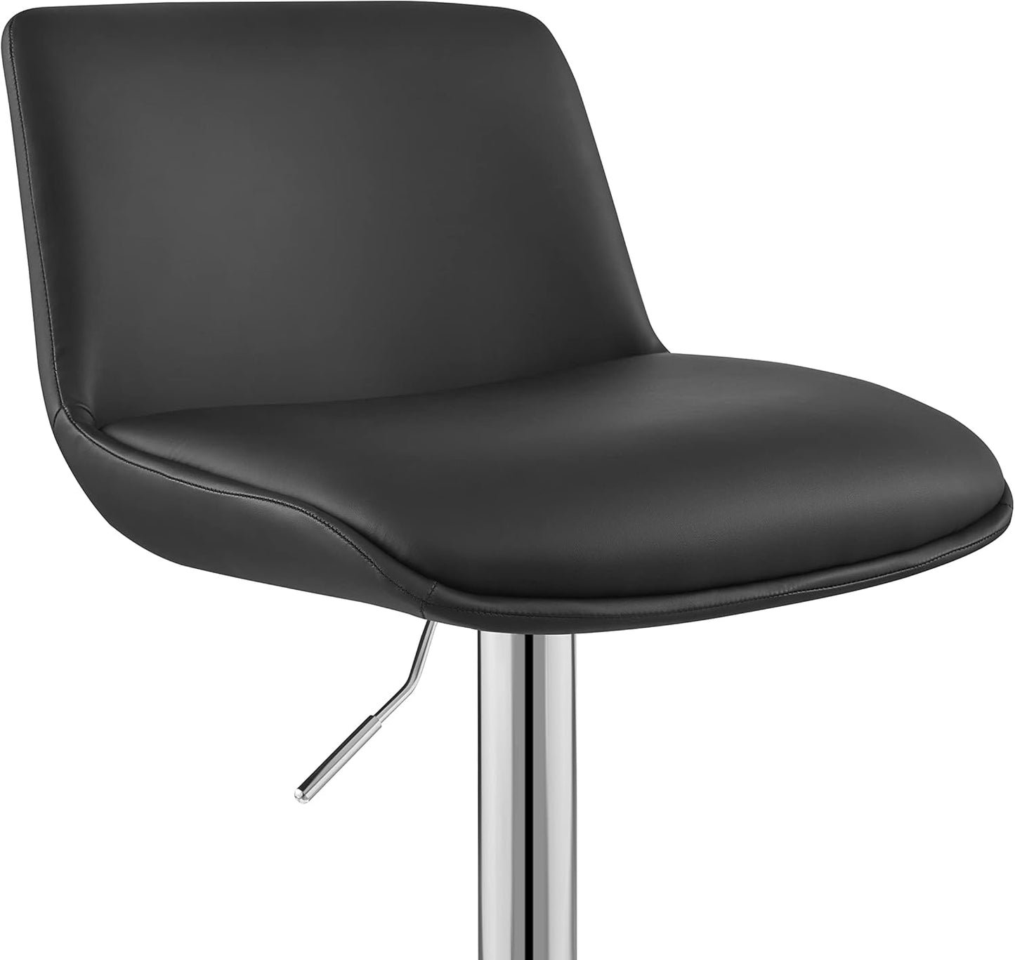 Taburetes de bar, moderno taburete giratorio tapizado con respaldo para barra y