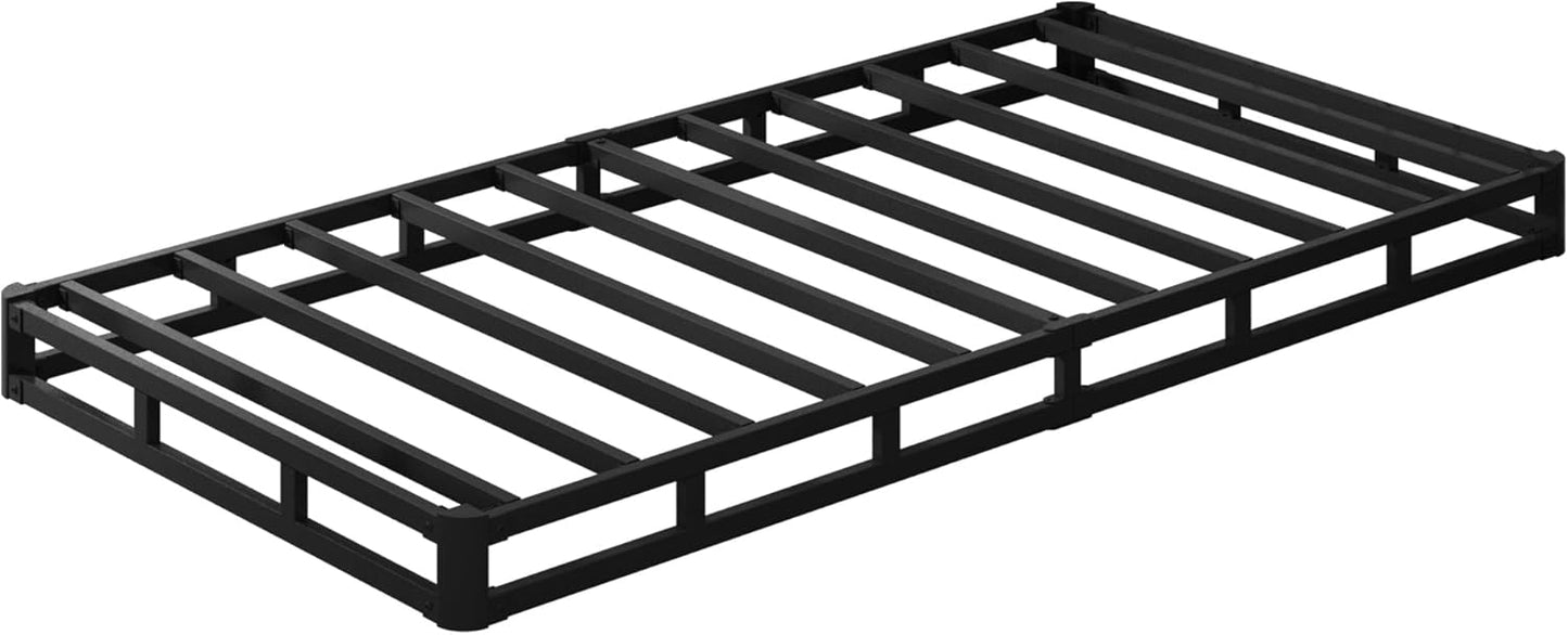 EMODA Base de cama con somier individual de 5 pulgadas, base de colchón de