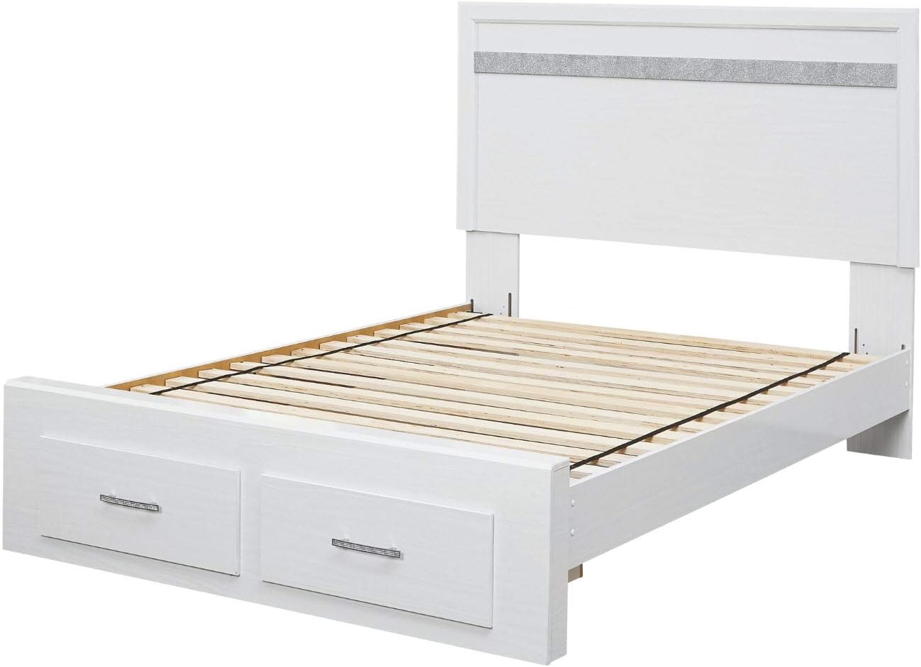Signature Design by Soporte de colchón de madera con cable de nailon, tamaño