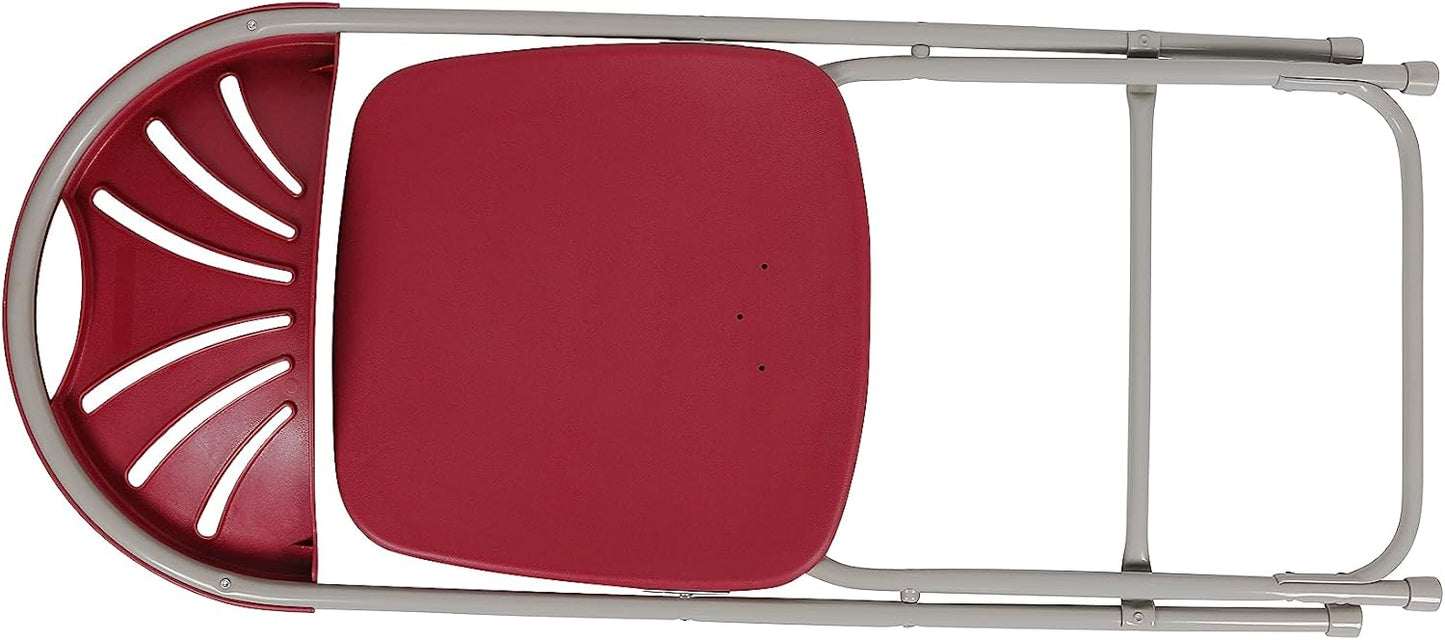 Juego de 8 sillas plegables de plástico para eventos de alta capacidad, con