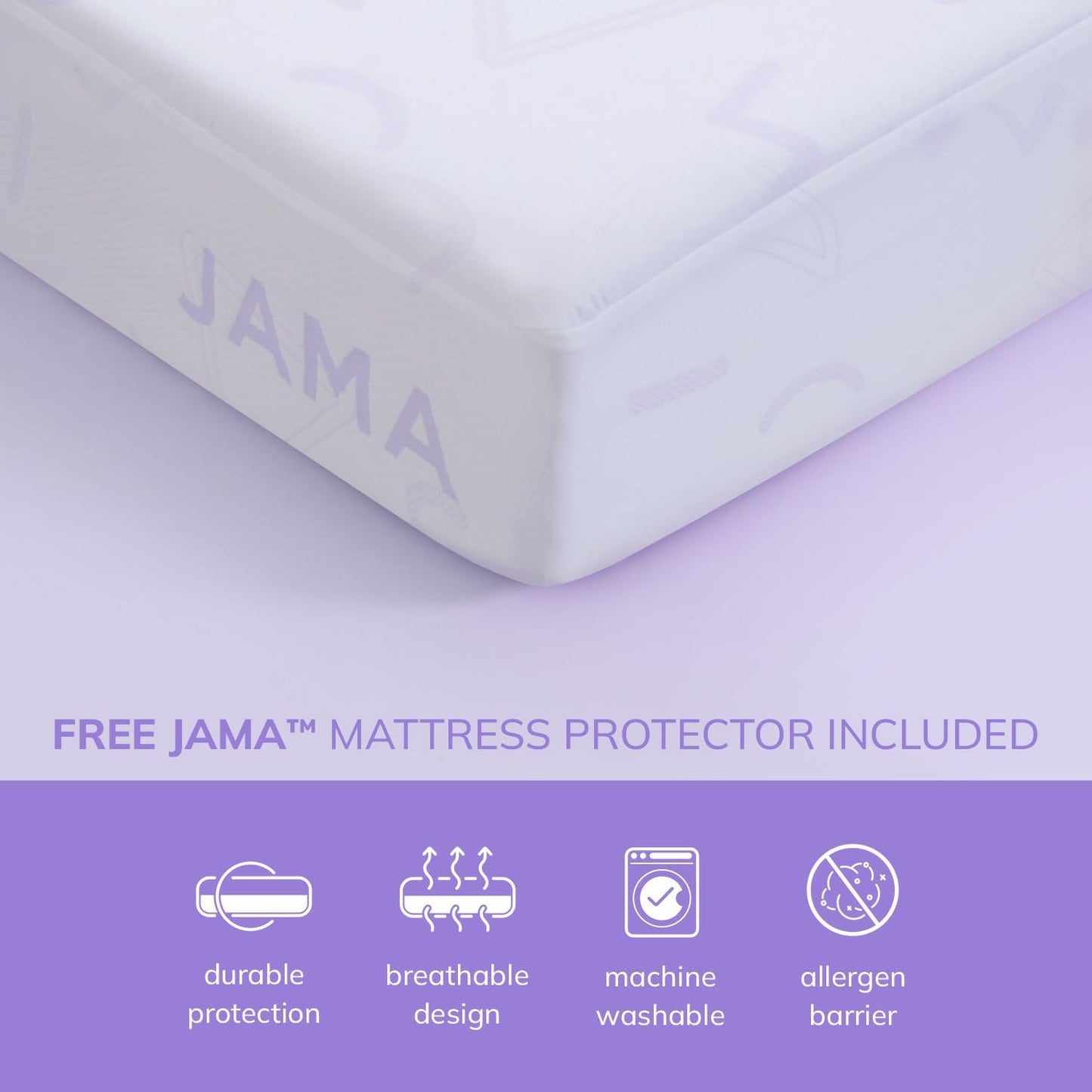 Colchón infantil de espuma viscoelástica individual con protector para litera