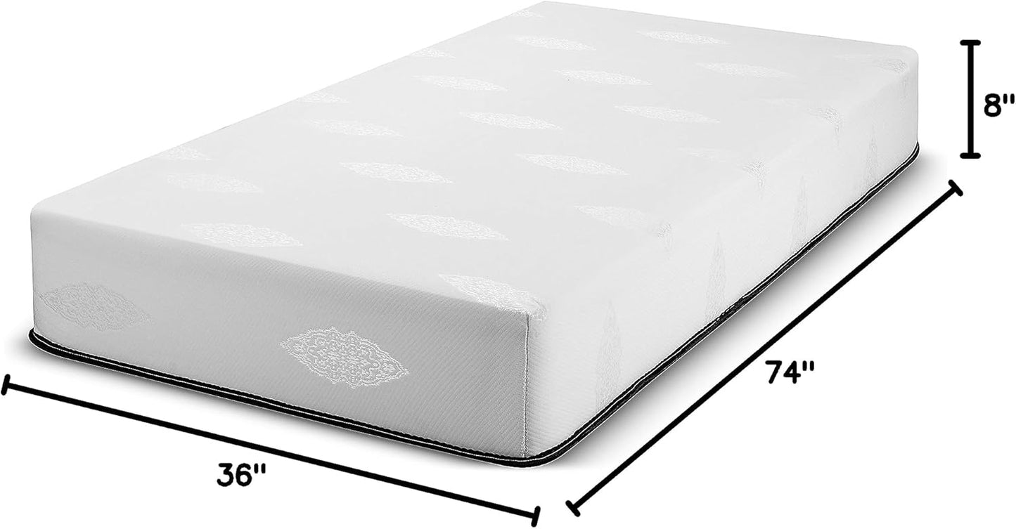 2 Colchón suave de espuma viscoelástica con gel refrigerante Fabricado en