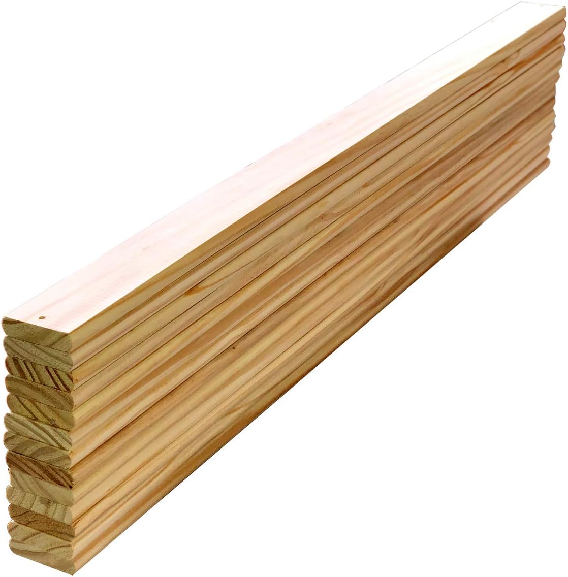Soporte de colchón de listones de madera de pino macizo, paquete de 13 piezas