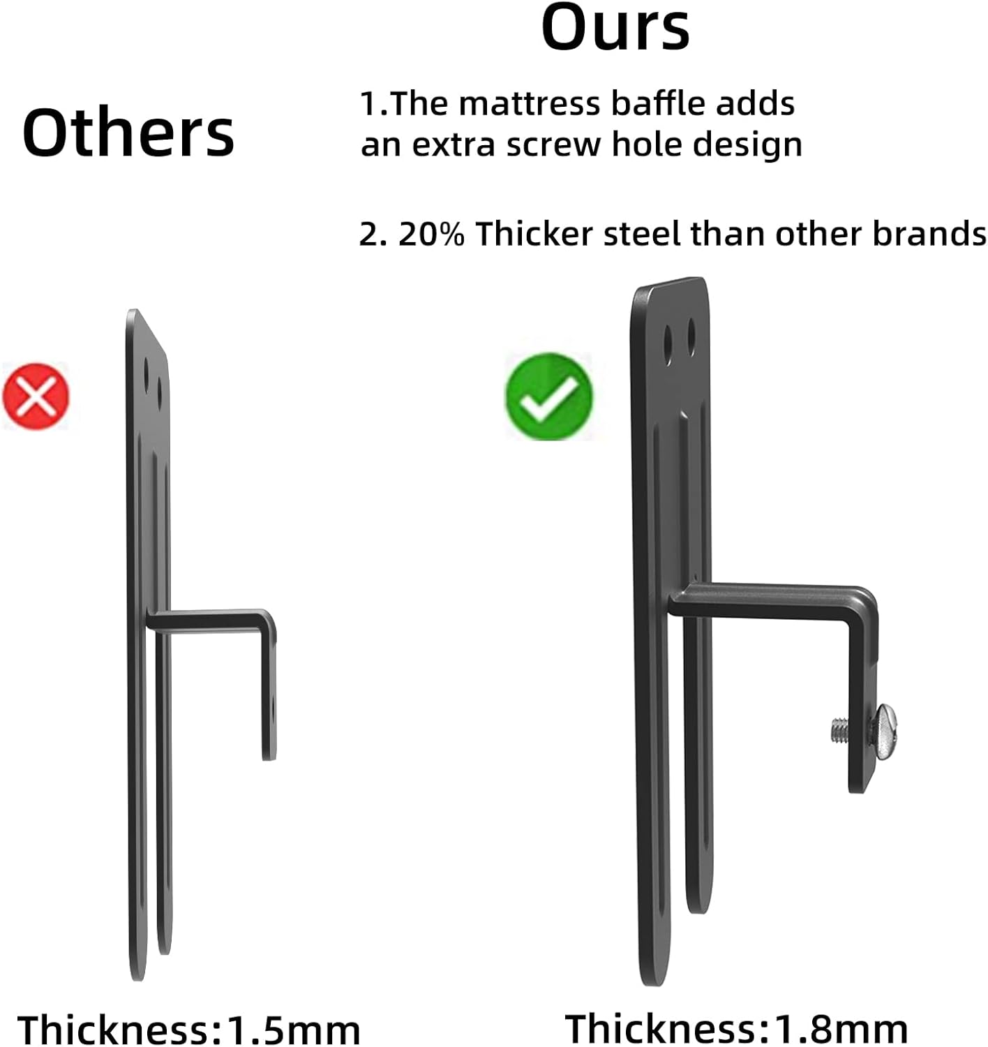 6 soportes antideslizantes para colchón, tapón deslizante para colchón, soporte