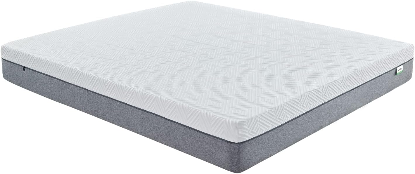 Colchón individual de espuma viscoelástica de gel de 8 pulgadas para alivio de