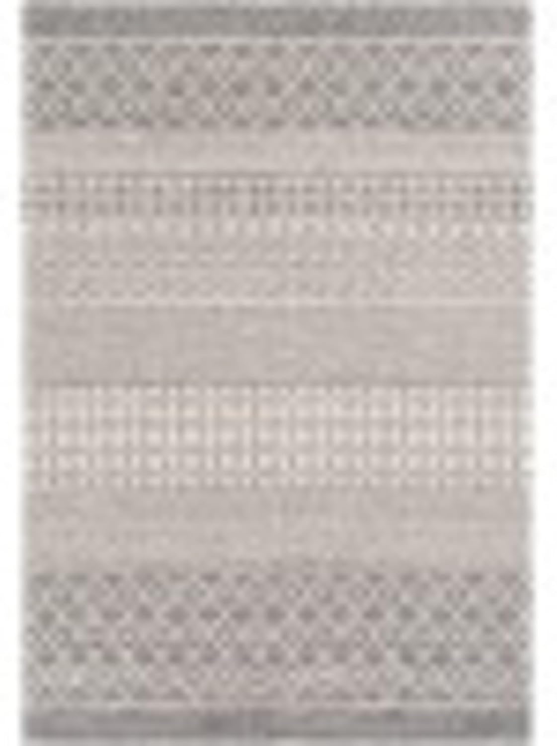 Tirian Alfombra marroquí bohemia, 2 x 2 pies 9 pulgadas, color carbón