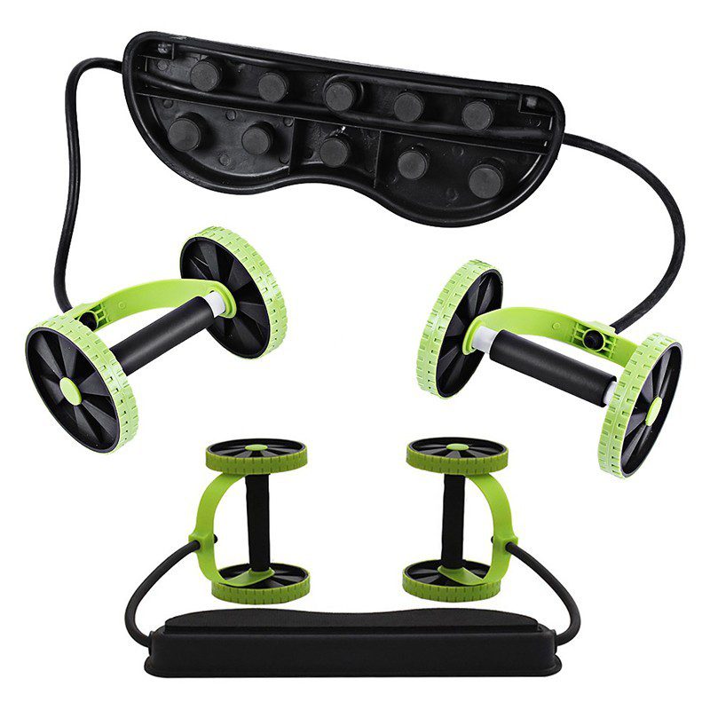 Rueda Rodillo GYM Xtreme Abdominal Banda Elástica Portatil Ejercicios Multifunción