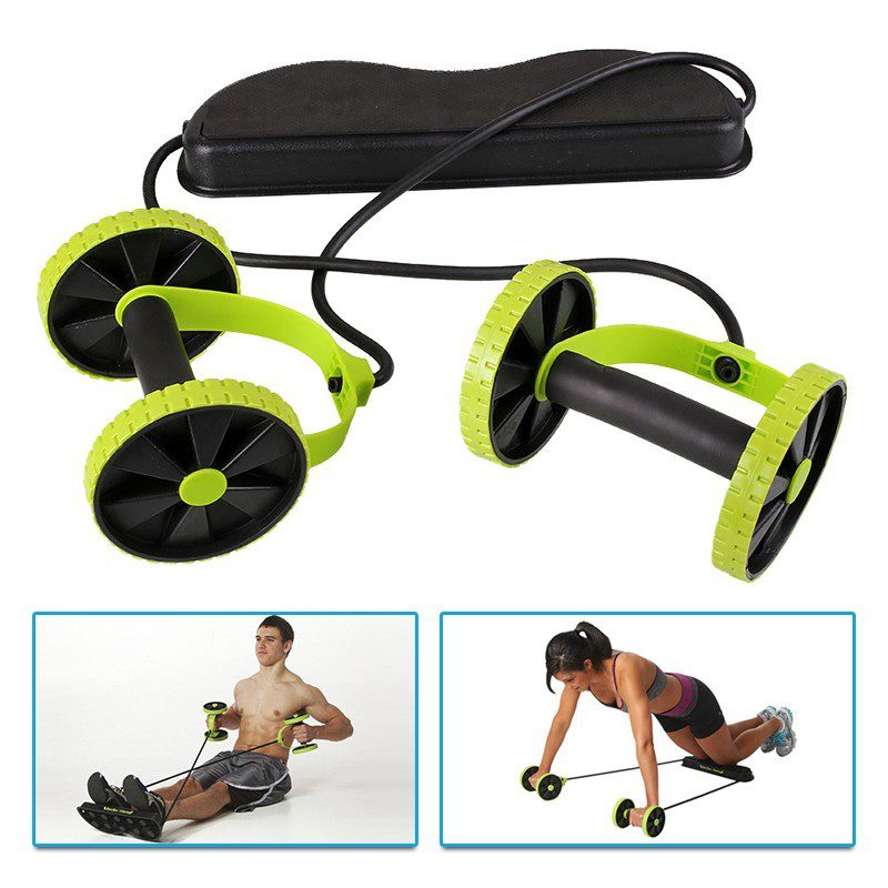 Rueda Rodillo GYM Xtreme Abdominal Banda Elástica Portatil Ejercicios Multifunción