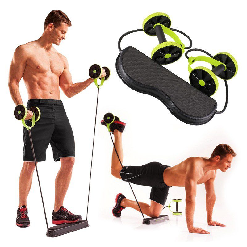 Rueda Rodillo GYM Xtreme Abdominal Banda Elástica Portatil Ejercicios Multifunción