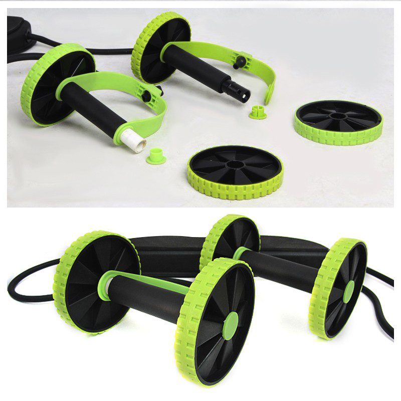 Rueda Rodillo GYM Xtreme Abdominal Banda Elástica Portatil Ejercicios Multifunción