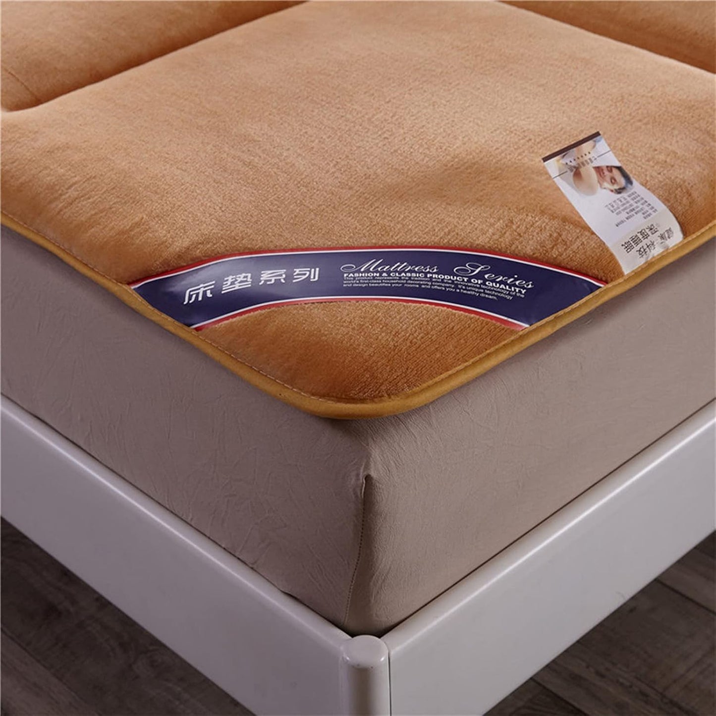 Colchón de futón japonés tatami, colchón grueso de franela plegable para