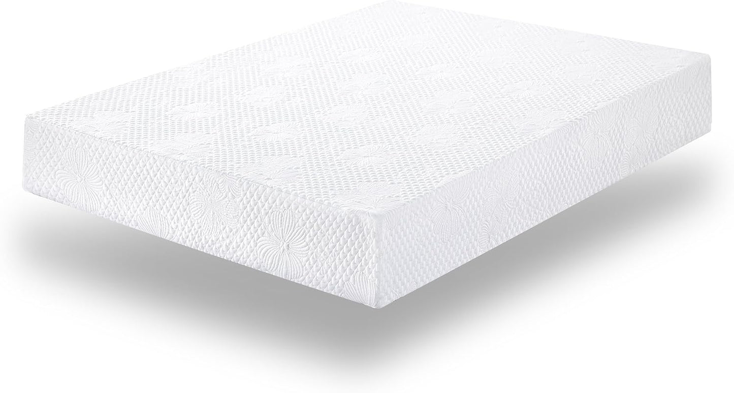PrimaSleep Colchón individual de espuma viscoelástica de gel de 9 pulgadas, con