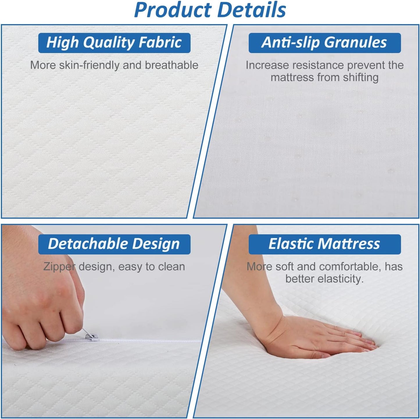 Colchón Queen de espuma viscoelástica de gel de 8 pulgadas con certificado