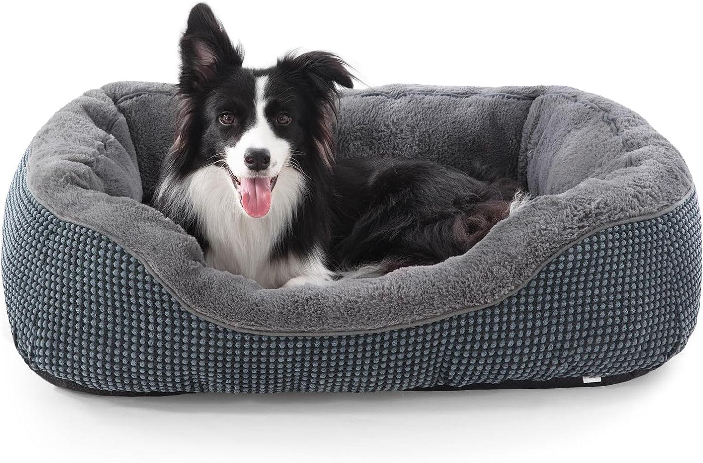 Camas medianas lavables para perros medianos, cama rectangular para perros de