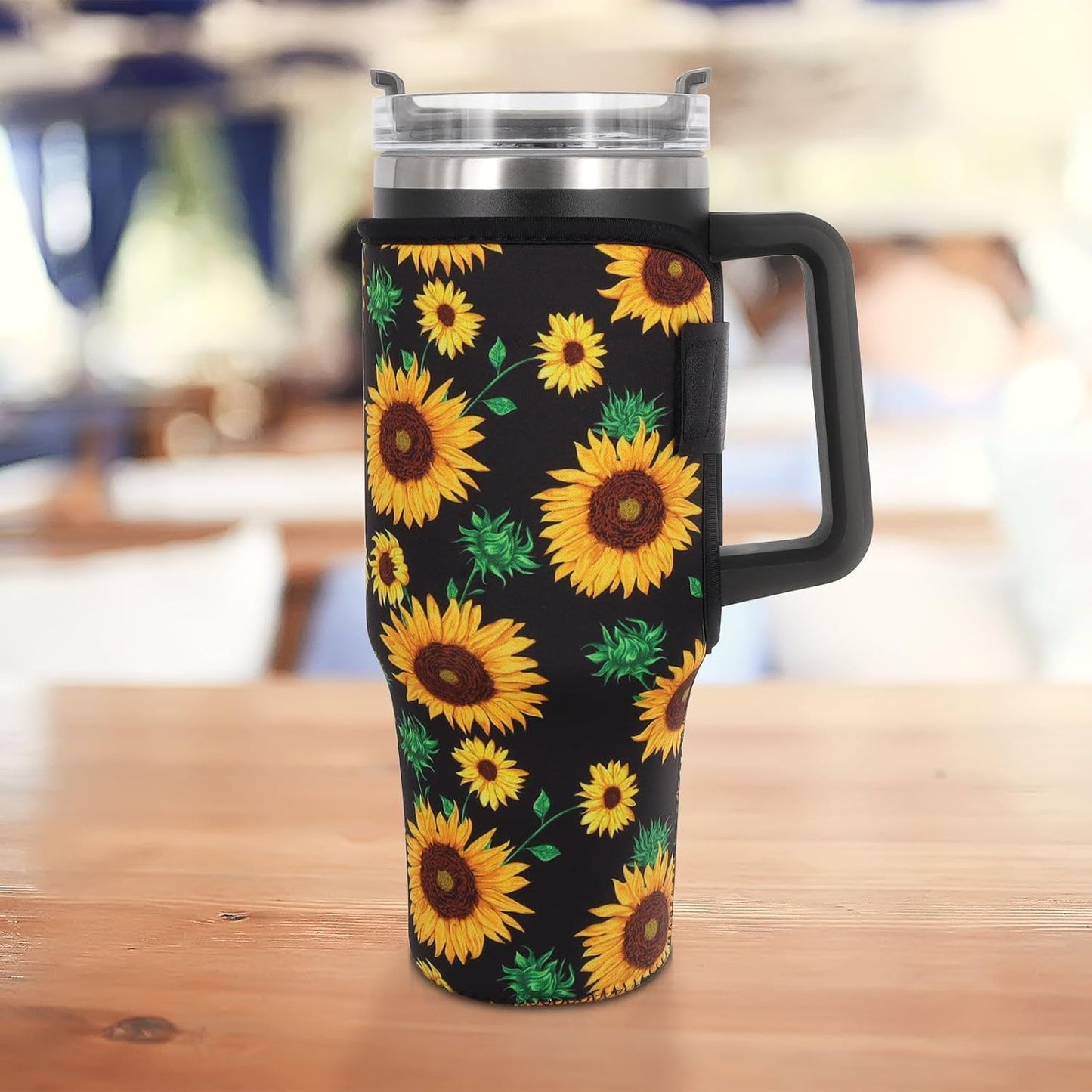 Fundas aisladas de neopreno reutilizables, idea para vaso de 40 onzas con asa