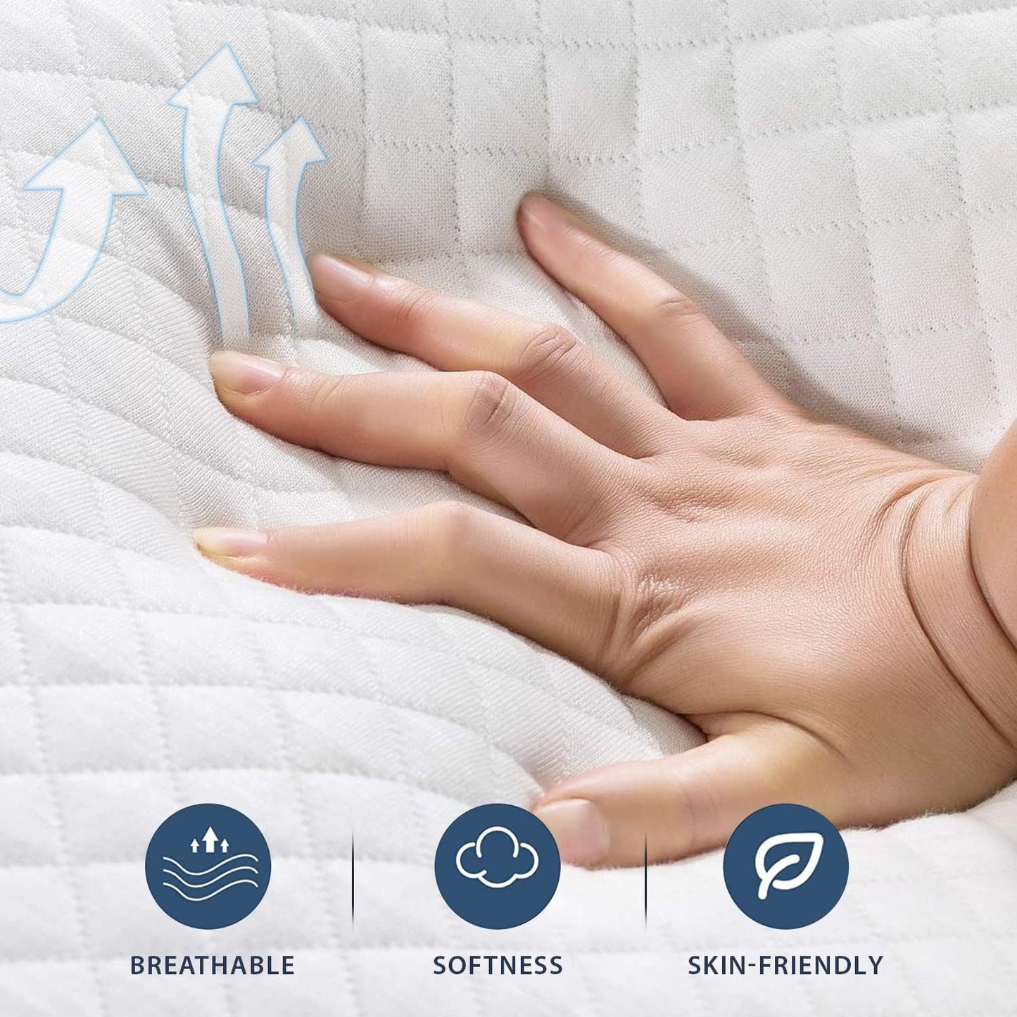 Colchón de espuma viscoelástica con gel, 5 pulgadas, tamaño king, con