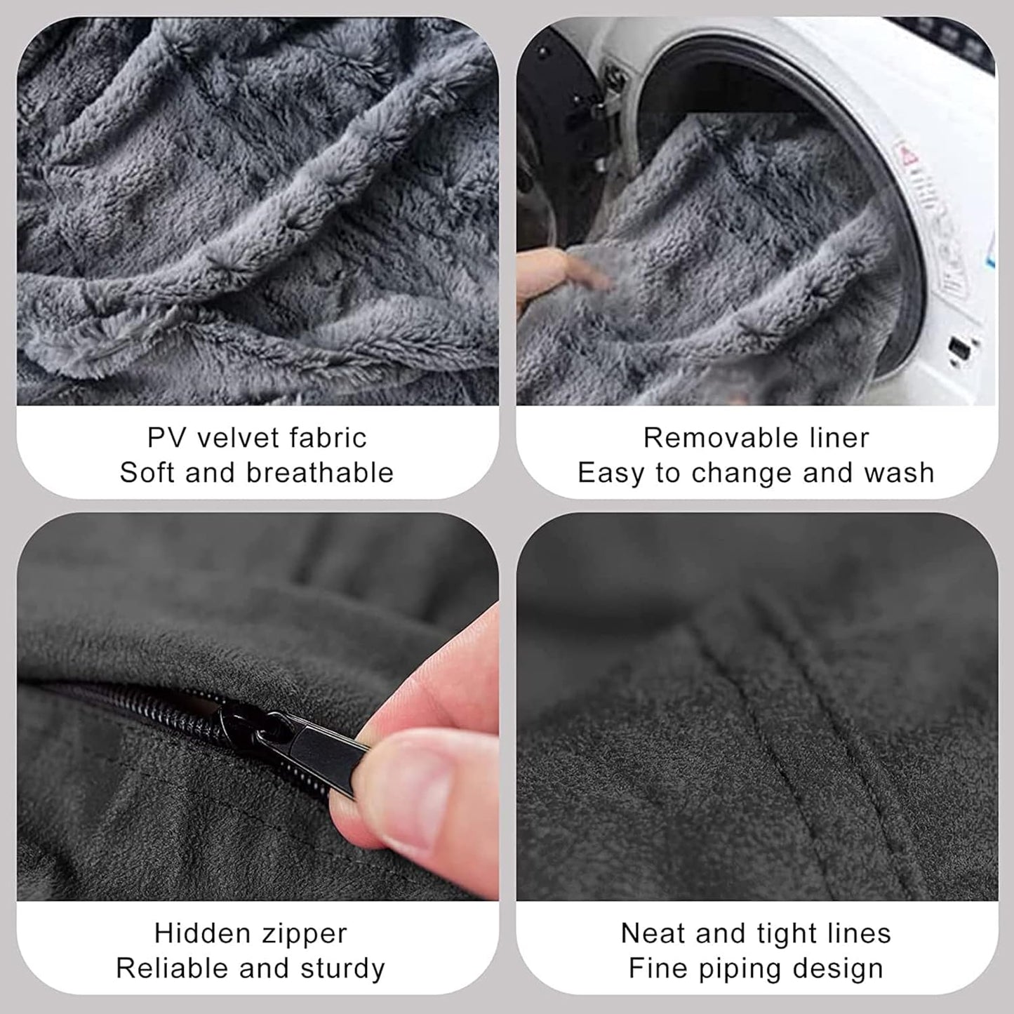 Funda para silla tipo puf de piel gigante para niños y adultos, (sin relleno),