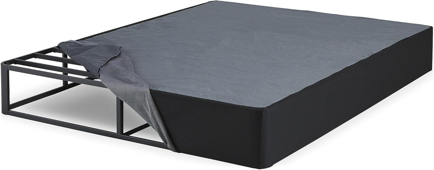Signature Design by Somier de colchón de 10 pulgadas con base de metal, King,